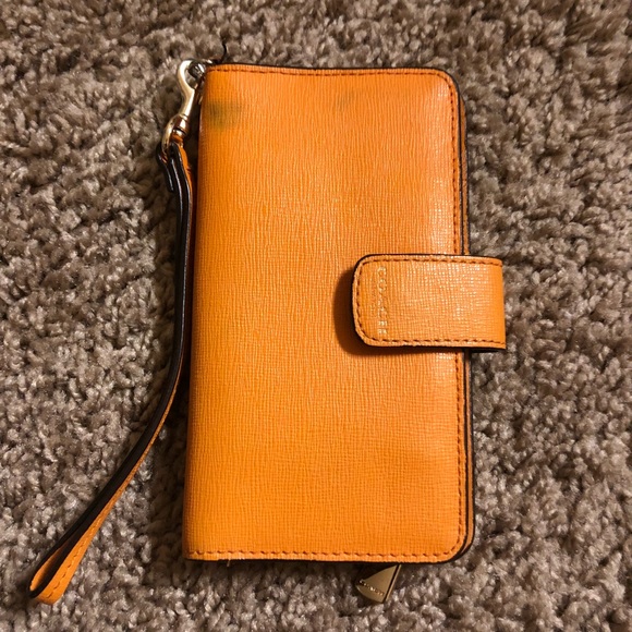 Coach Handbags - Orange coach wallet